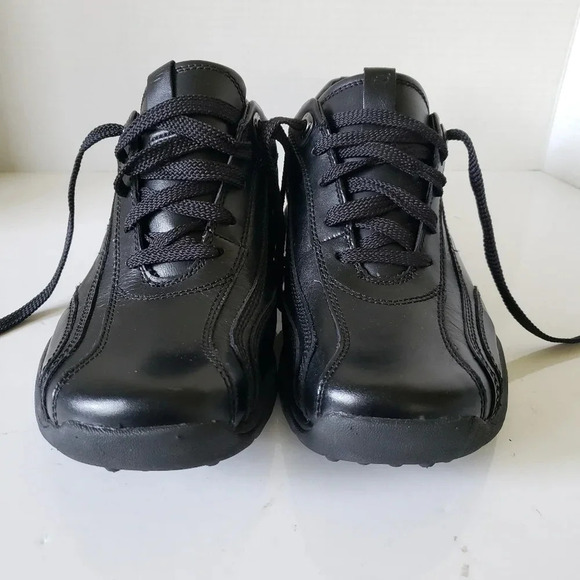 Skechers Relaxed Step Mens Black Leather Lace-up Shoes,9.5  US. - Picture 3 of 9